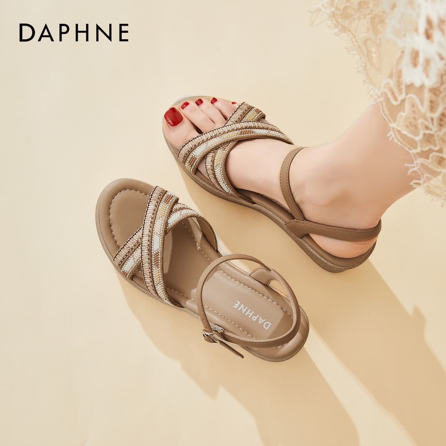 Шлёпанцы Daphne Клин-Точка Сандалии Женские - изображение 5