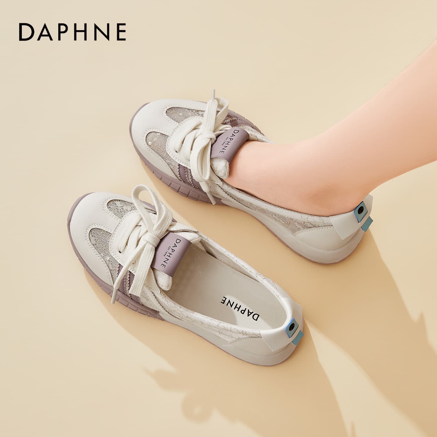 Тапочки DAPHNE Синтетическая кожа текстиль Женские повседневные туфли Женские - изображение 4