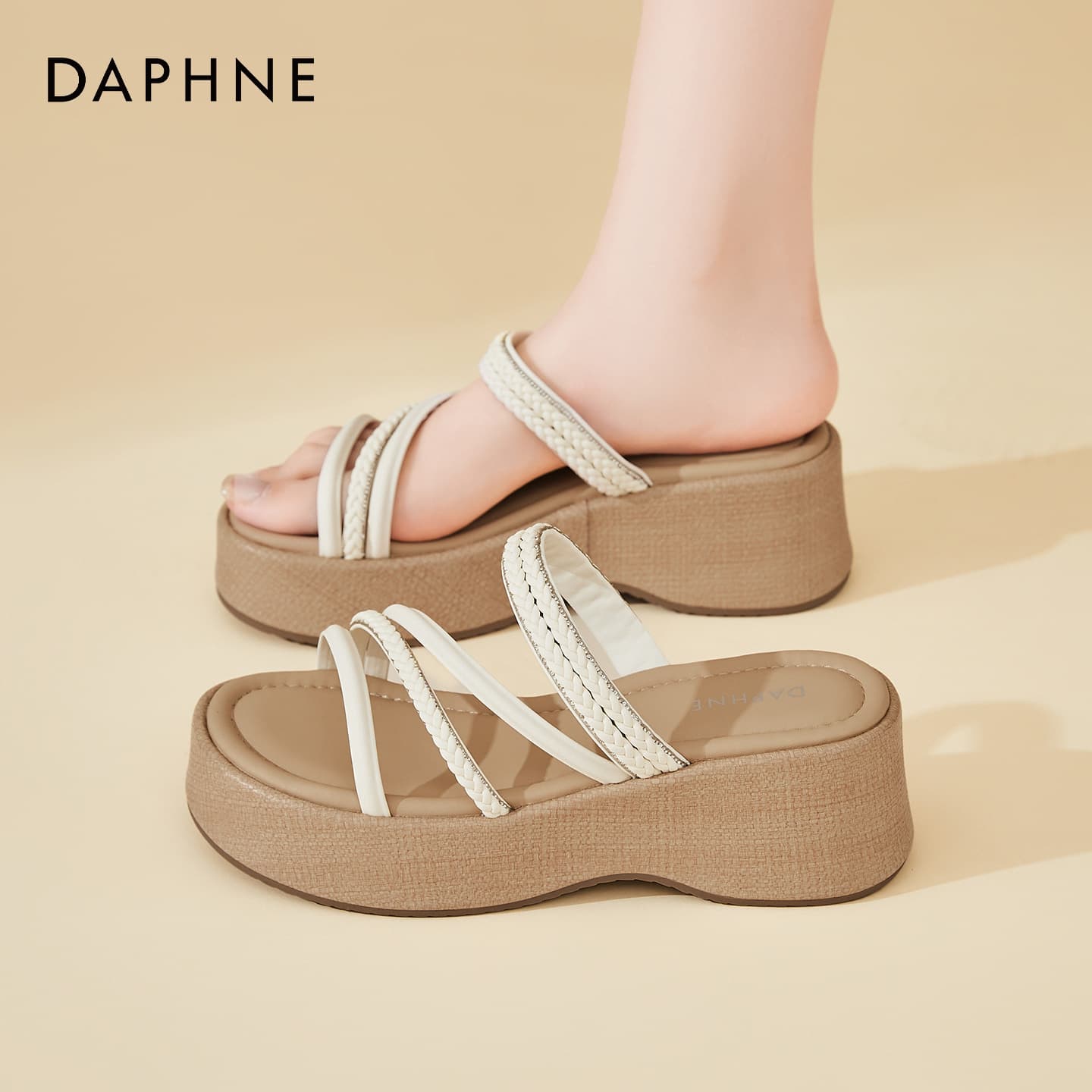 Сандалии DAPHNE One Шнуровка Тапочки Женские - изображение 3