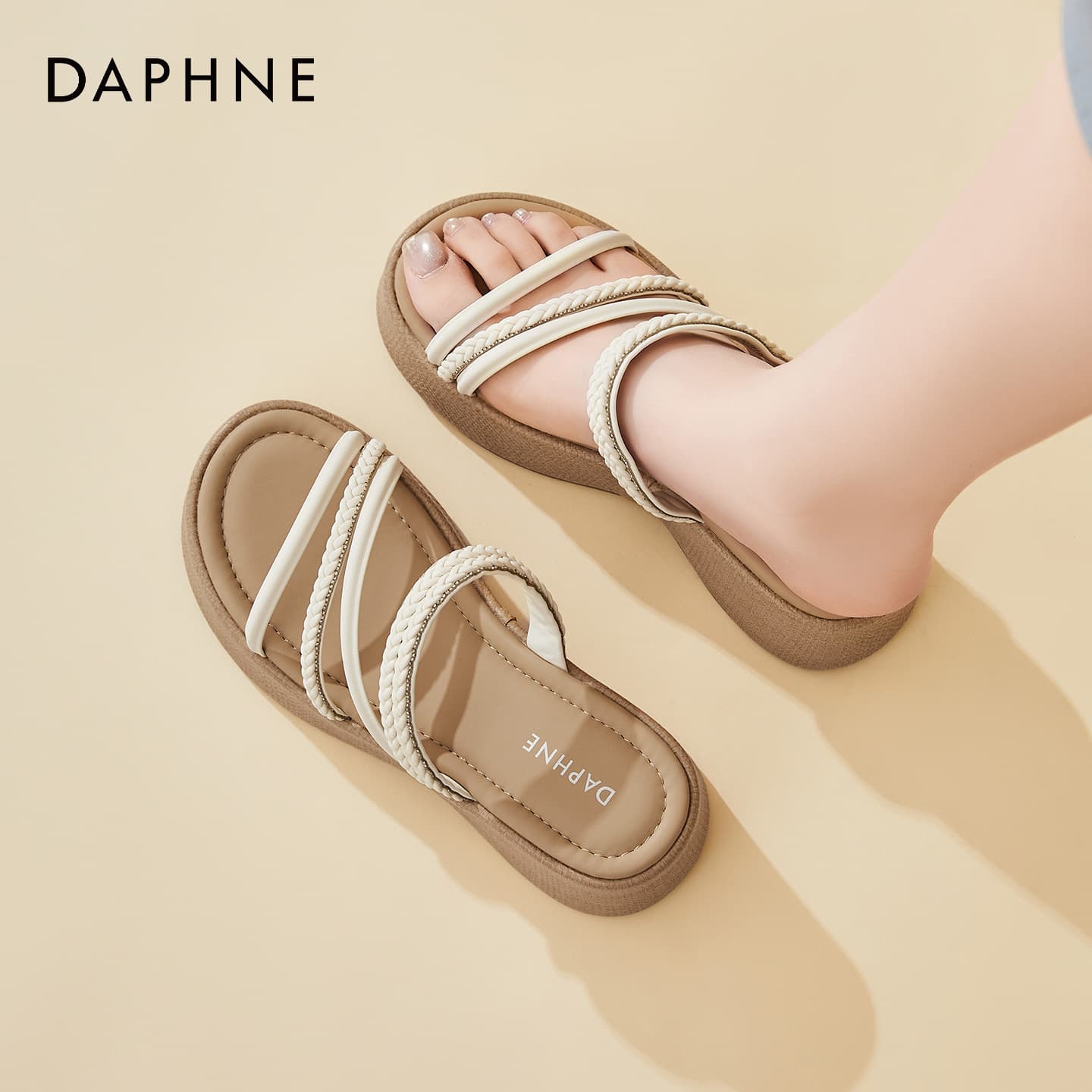 Сандалии DAPHNE One Шнуровка Тапочки Женские - изображение 4
