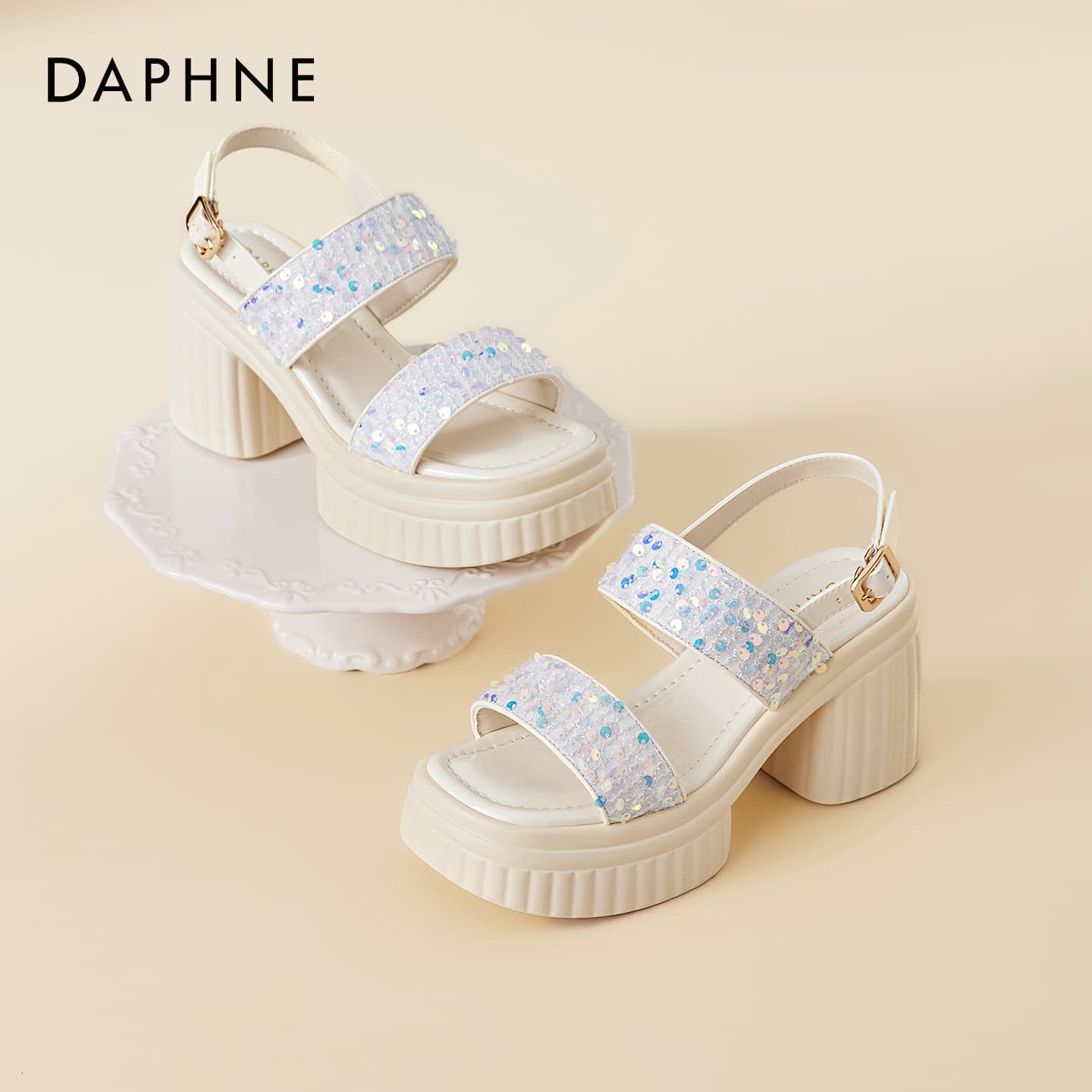 Шлёпанцы DAPHNE One Шнуровочные Сандалии Женские - изображение 3
