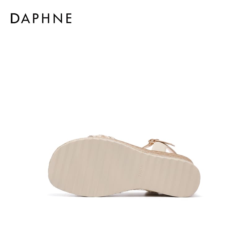 Шлёпанцы DAPHNE Ткань One Шнуровка Сандалии 7 см Женские - изображение 5