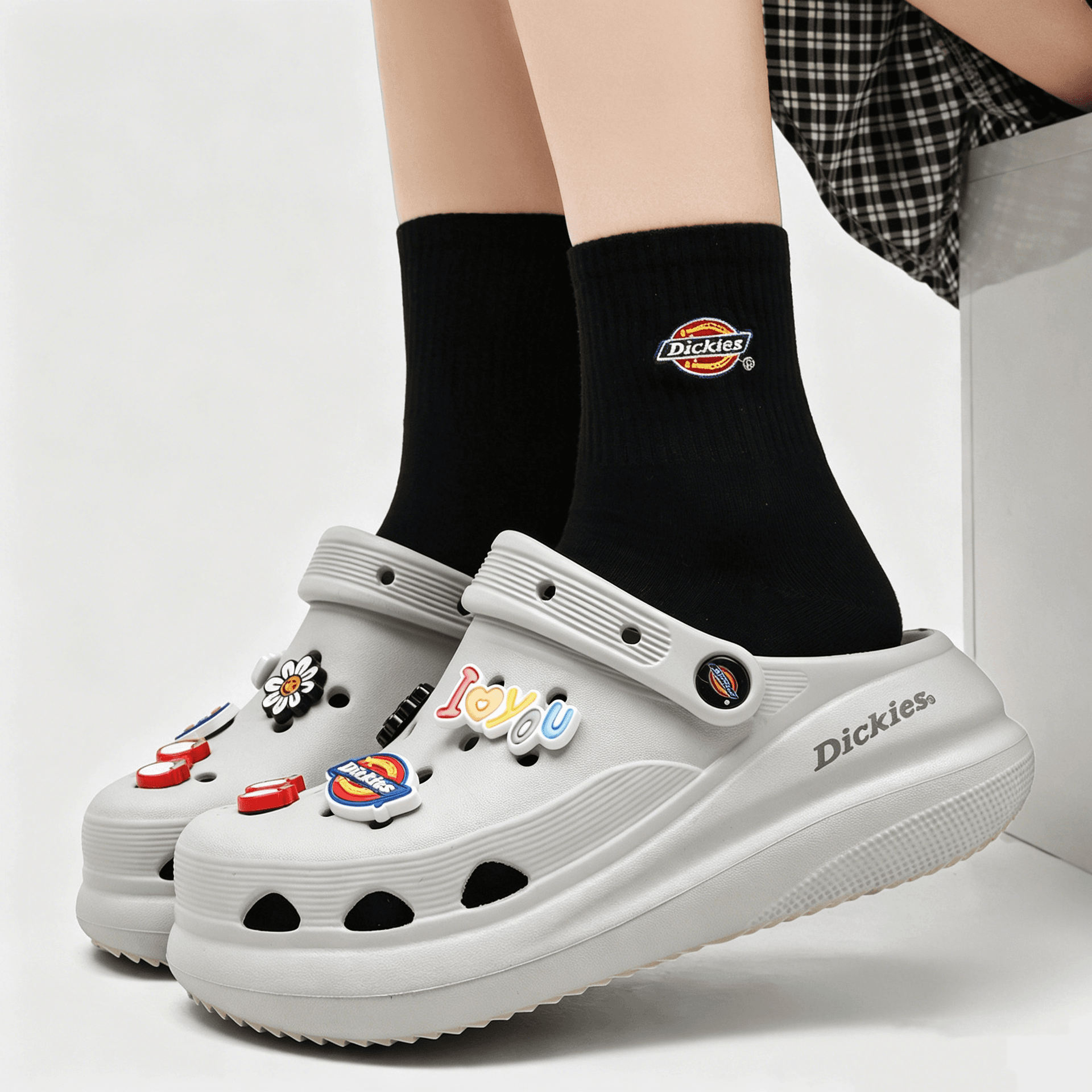 Сабо Dickies Сабо резиновые Лунный серый Женские - изображение 3