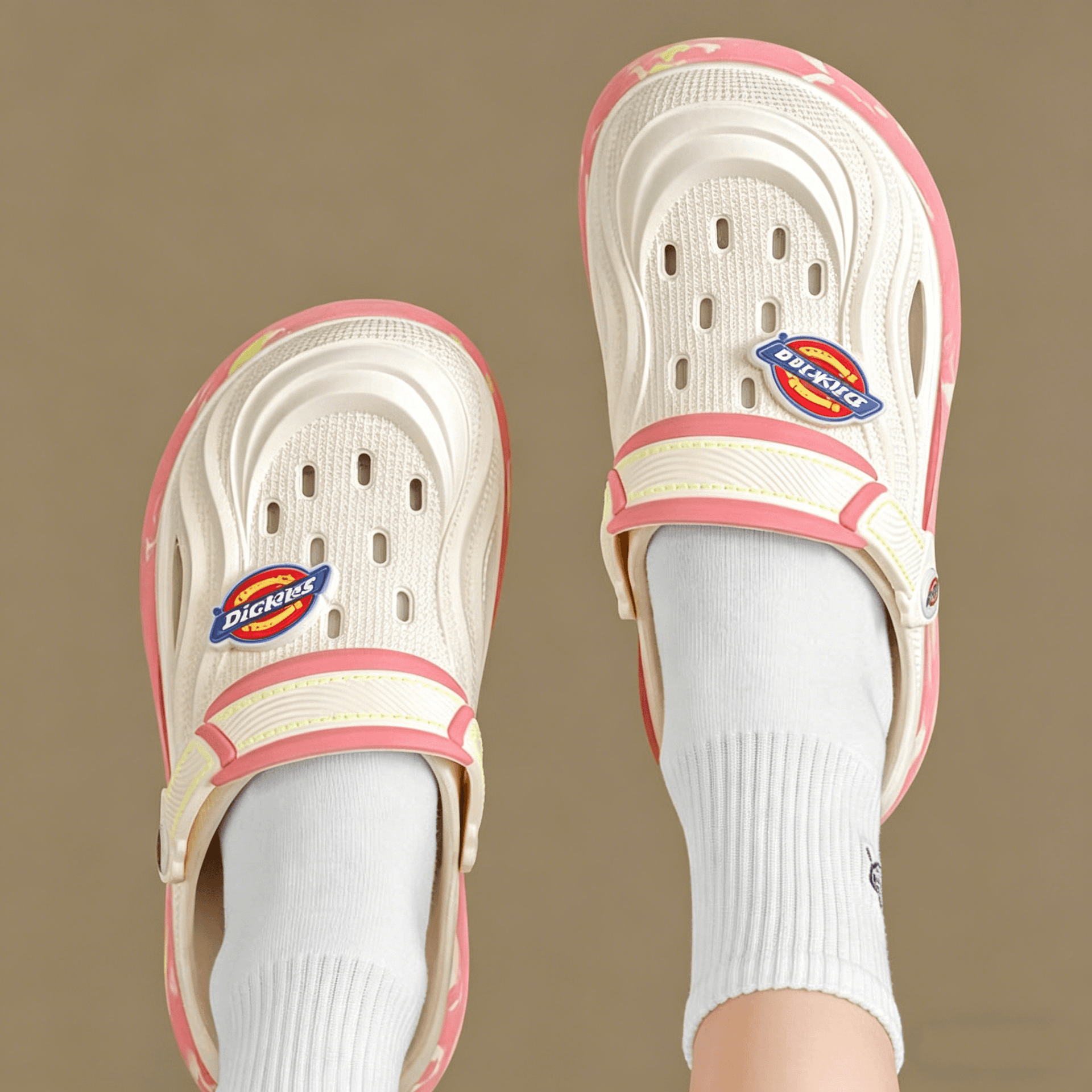 Сабо Dickies ЭВА Сабо Женские Белые Розовые - изображение 3