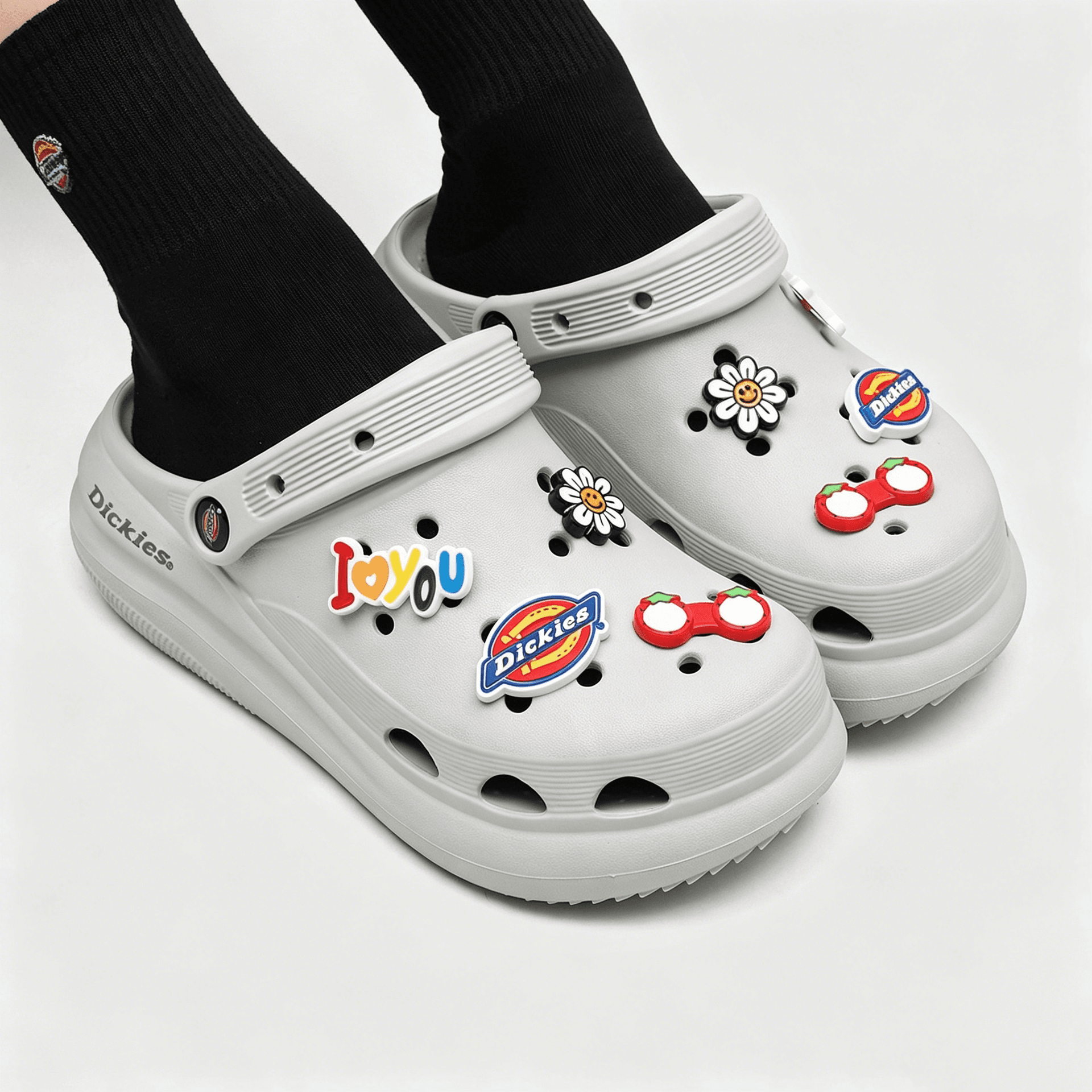 Сабо Dickies Сабо резиновые Лунный серый Женские - изображение 4