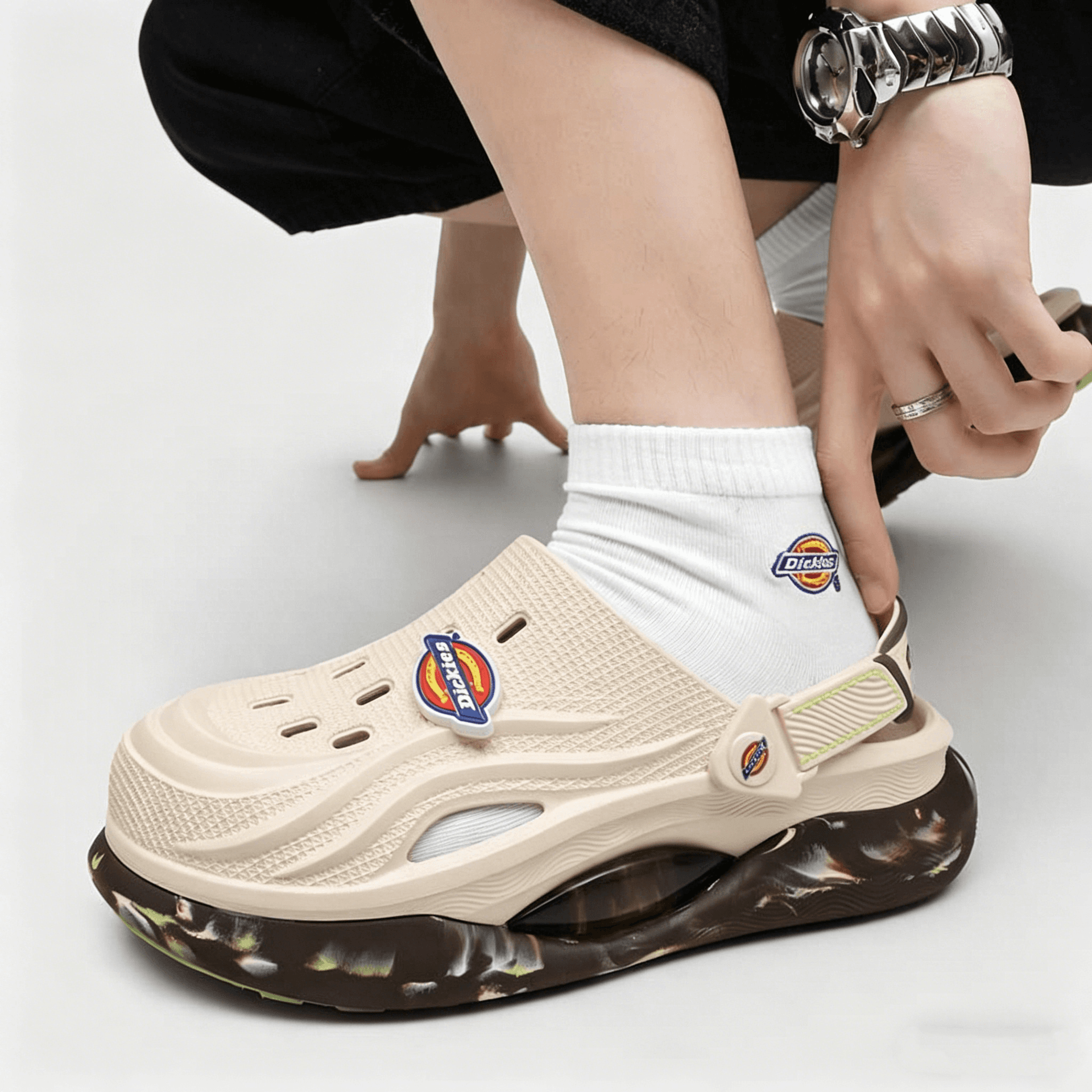 Сабо Dickies ЭВА Sabo Резина Унисекс Хаки Коричневый - изображение 5
