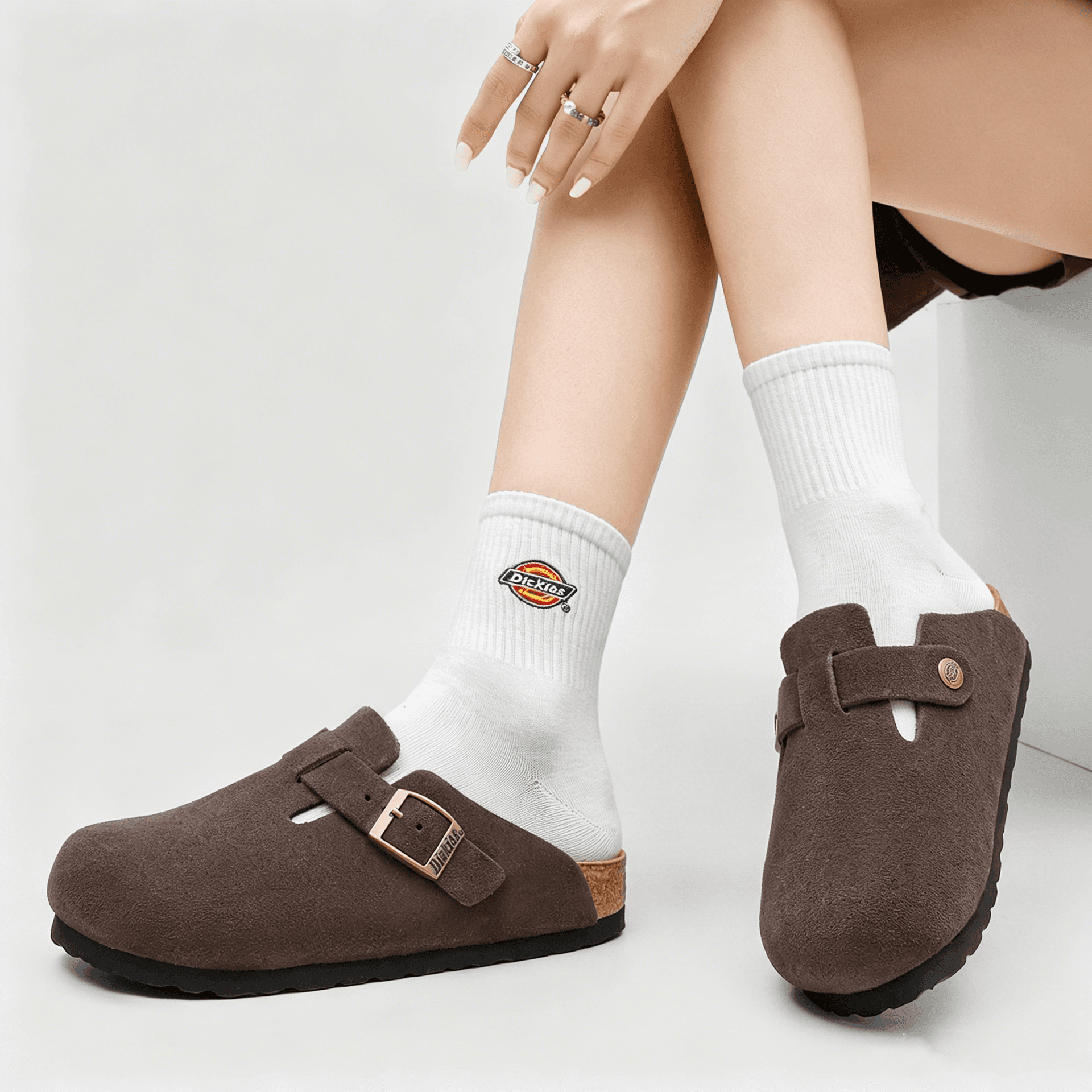 Сандалии Dickies Closed Slippers Dark Coffee Unisex Dickies Закрытые тапочки Темный кофейный Унисекс - изображение 2