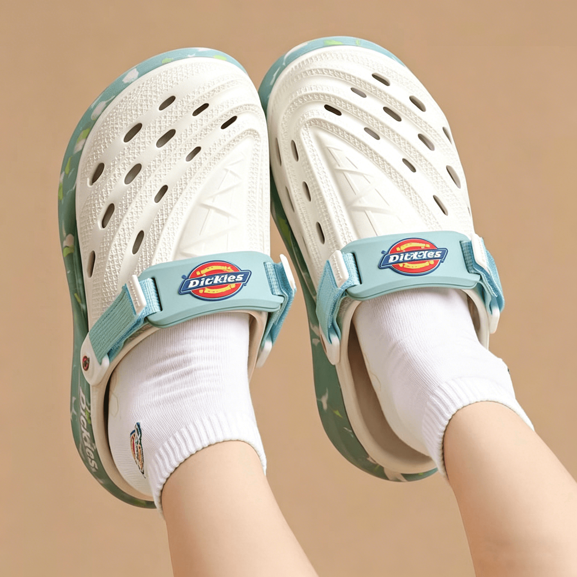 Сабо Dickies ЭВА Сабо Женские Белые Зеленые - изображение 3