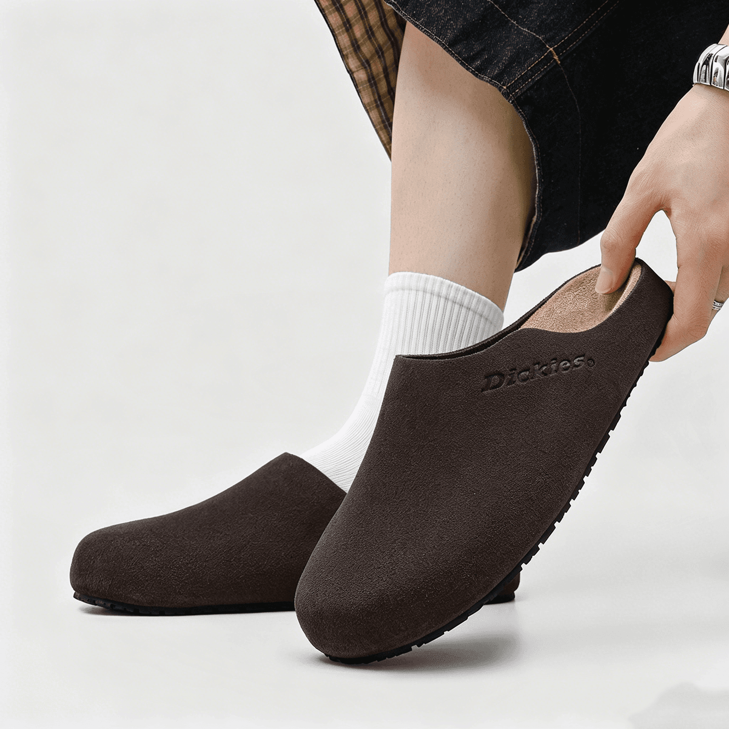 Сандалии Dickies Closed Slippers Dark Coffee Unisex Dickies Закрытые тапочки Темный кофейный Унисекс - изображение 2