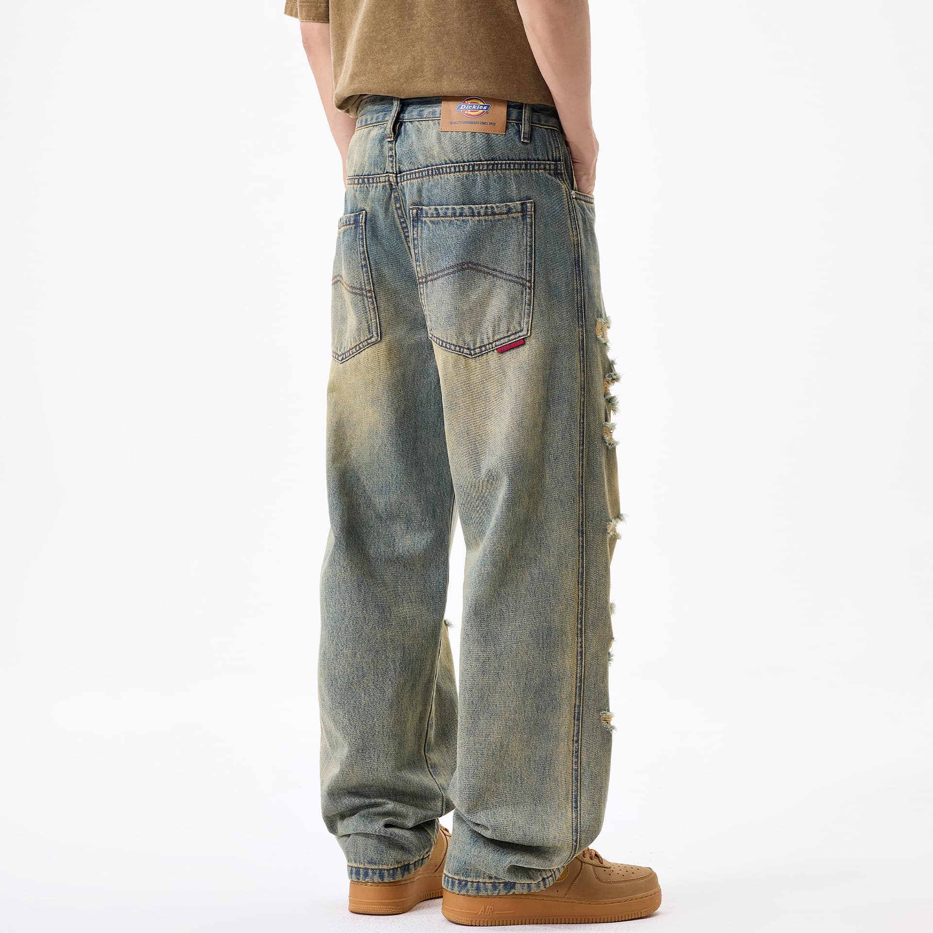 Штаны Dickies Винтажные синие унисекс джинсы - изображение 5