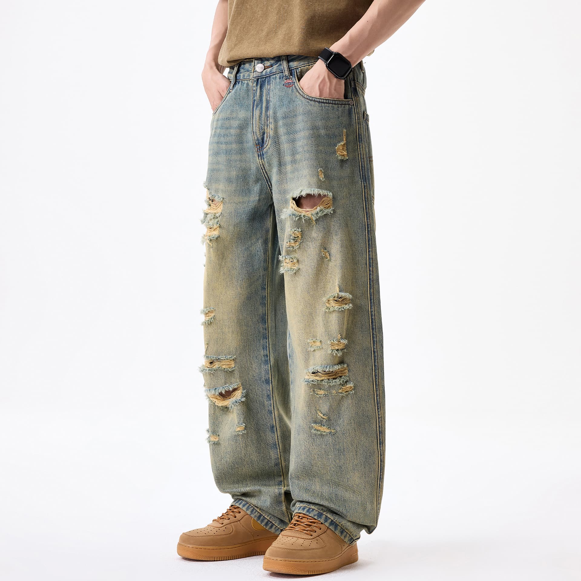Штаны Dickies Винтажные синие унисекс джинсы - изображение 3