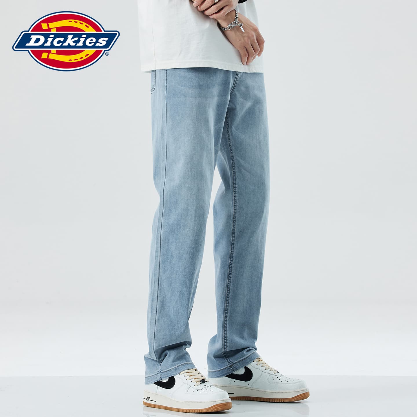 Штаны Dickies Джинсы Унисекс Светло-Синий - изображение 4