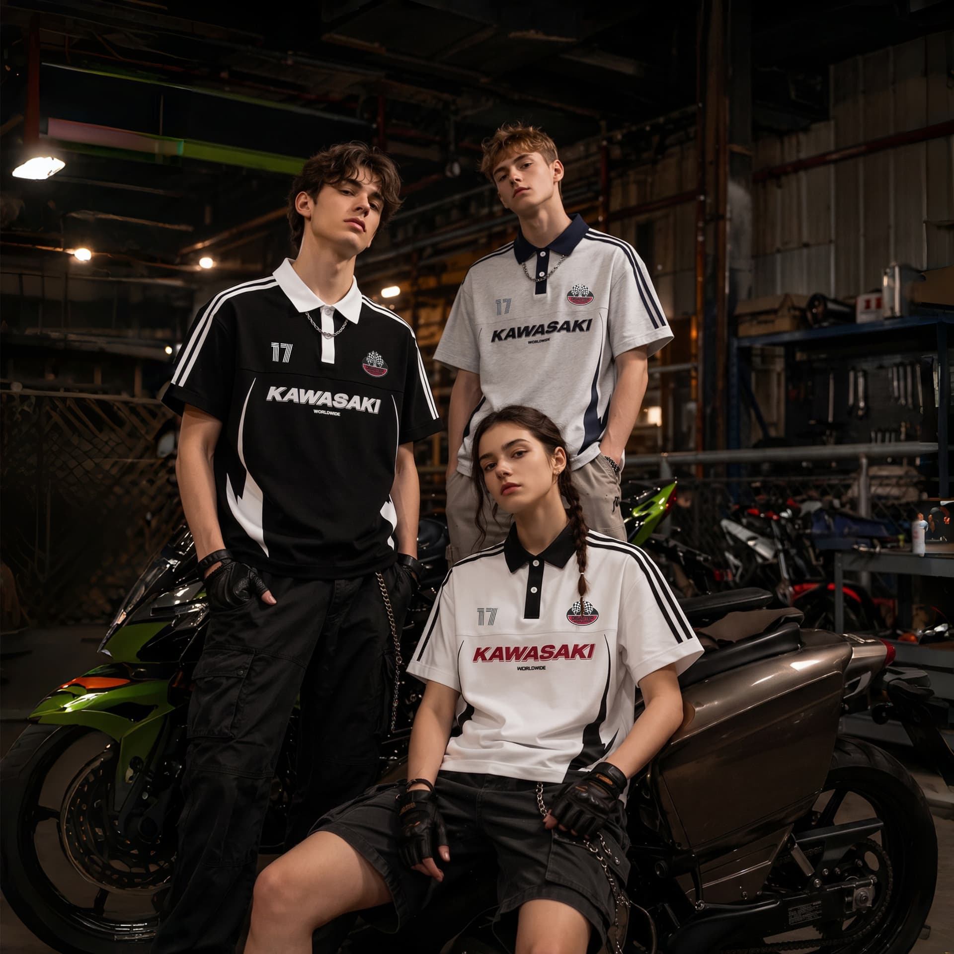 Поло Kawasaki Унисекс Поло - изображение 3