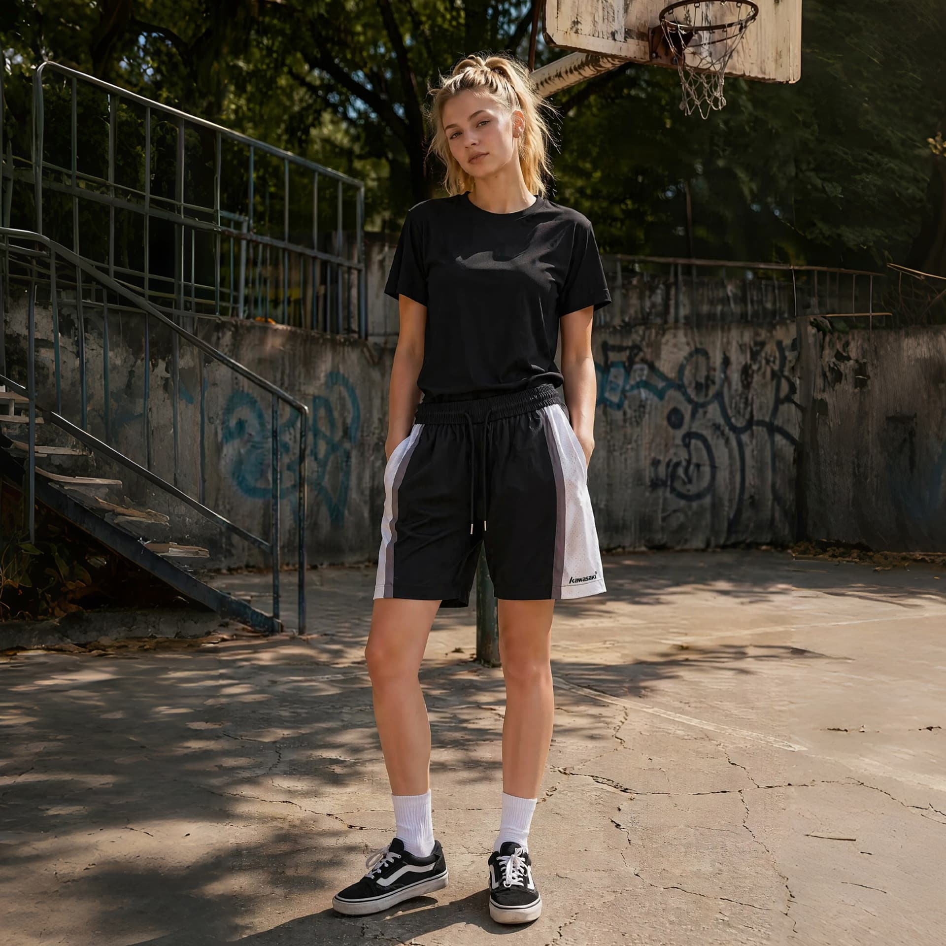 Шорты Kawasaki Unisex Casual Shorts Кавасаки Унисекс Повседневные Шорты - изображение 4