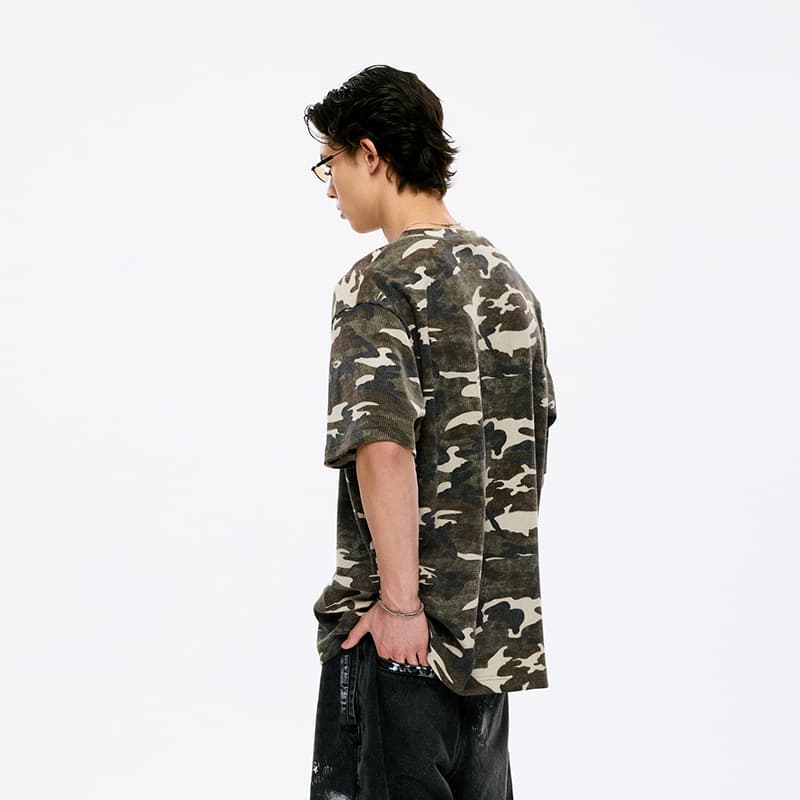 Футболка BONELESS Cut Camouflage Unisex T-Shirts БЕСШЕВРЫЙ Крой Камуфляж Унисекс Футболки - изображение 6