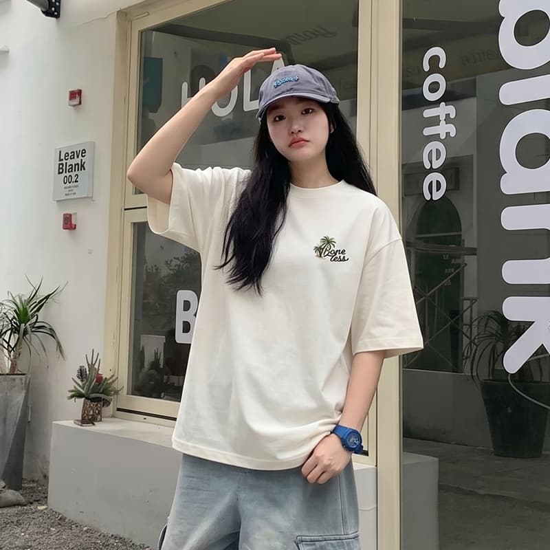 Футболка BONELESS Cut No-Seam Ecru Unisex T-Shirts BONELESS Cut Безшовные Т-рубашки Унисекс - изображение 4