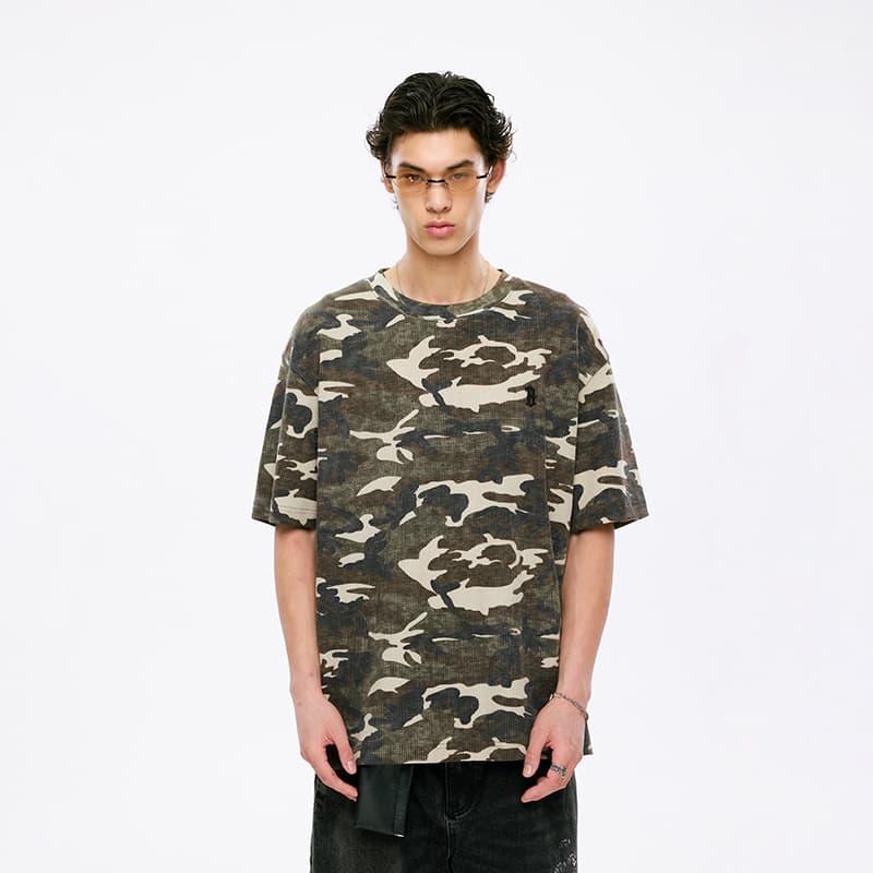 Футболка BONELESS Cut Camouflage Unisex T-Shirts БЕСШЕВРЫЙ Крой Камуфляж Унисекс Футболки - изображение 3