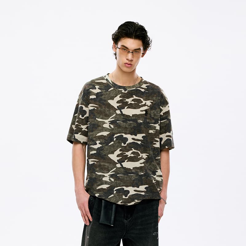 Футболка BONELESS Cut Camouflage Unisex T-Shirts БЕСШЕВРЫЙ Крой Камуфляж Унисекс Футболки - изображение 5
