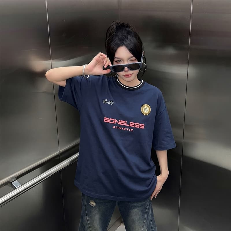 Футболка BONELESS Cut Dark Blue Unisex T-Shirts - изображение 3