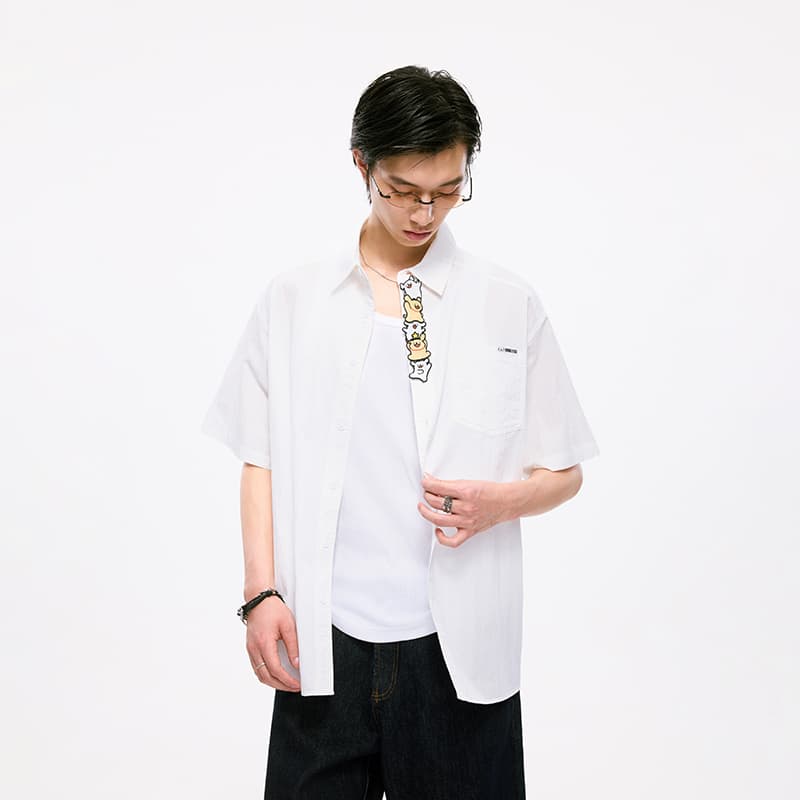 Рубашка BONELESS Cut No-Seam Ecru Unisex Shirts BONELESS Cut Безшовные Рубашки Унисекс - изображение 4