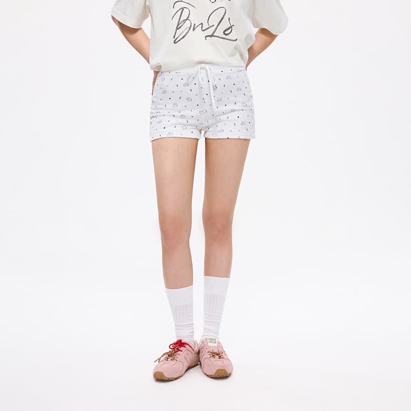 Шорты BONELESS Cut No-Seam Ecru Women's Casual Shorts BONELESS Cut Безшовные Экрю Женские Повседневные Шорты - изображение 4