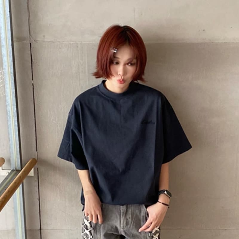 Футболка BONELESS Wash Черный Серый Унисекс T-рубашки - изображение 4
