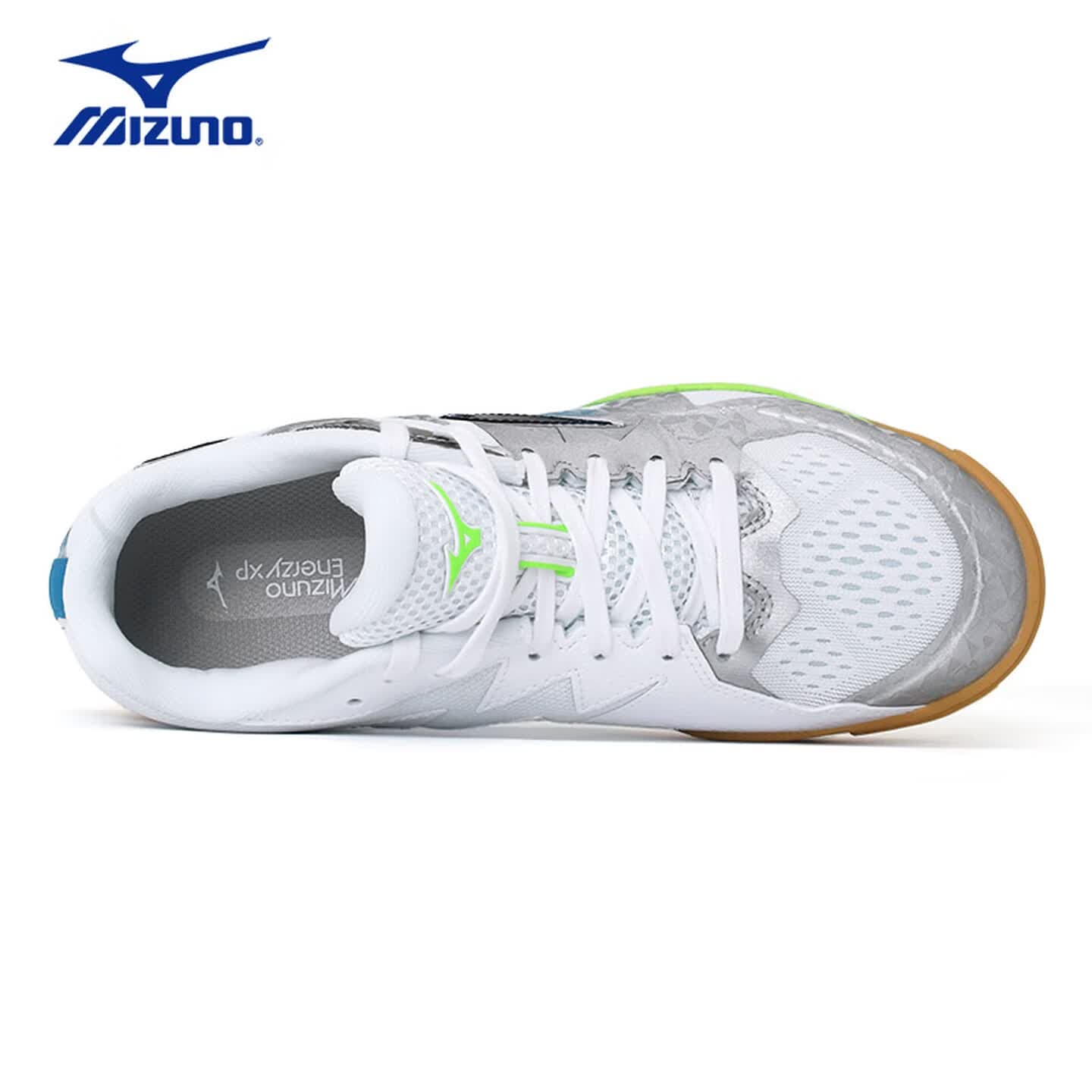 Кроссовки Mizuno Wave Medal Обувь для настольного тенниса Низкий Топ 81GA267777 Белый Синий Унисекс - изображение 3