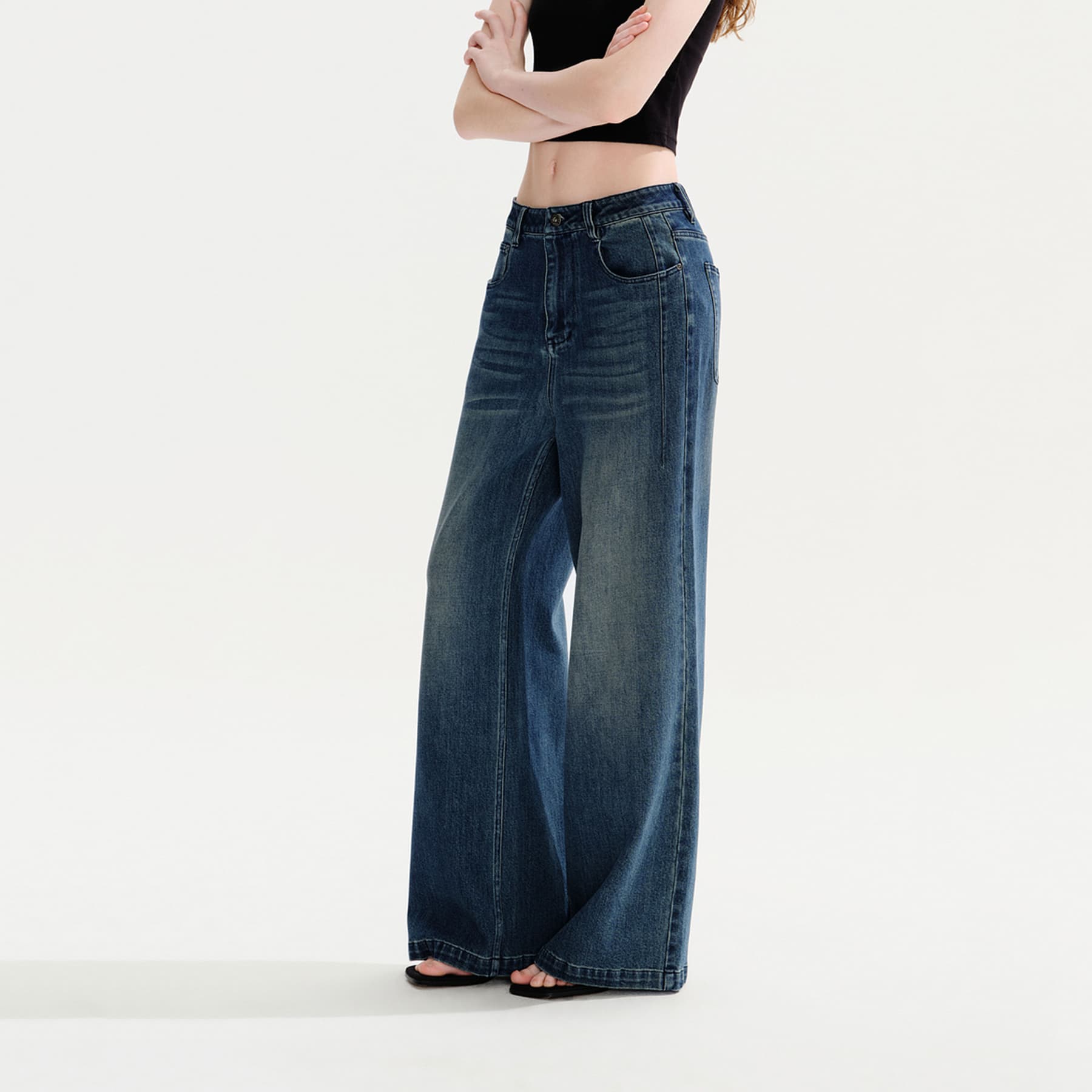 Джинсы PSO Brand Blue Women's Jeans PSO Brand Синий Женские Джинсы - изображение 2