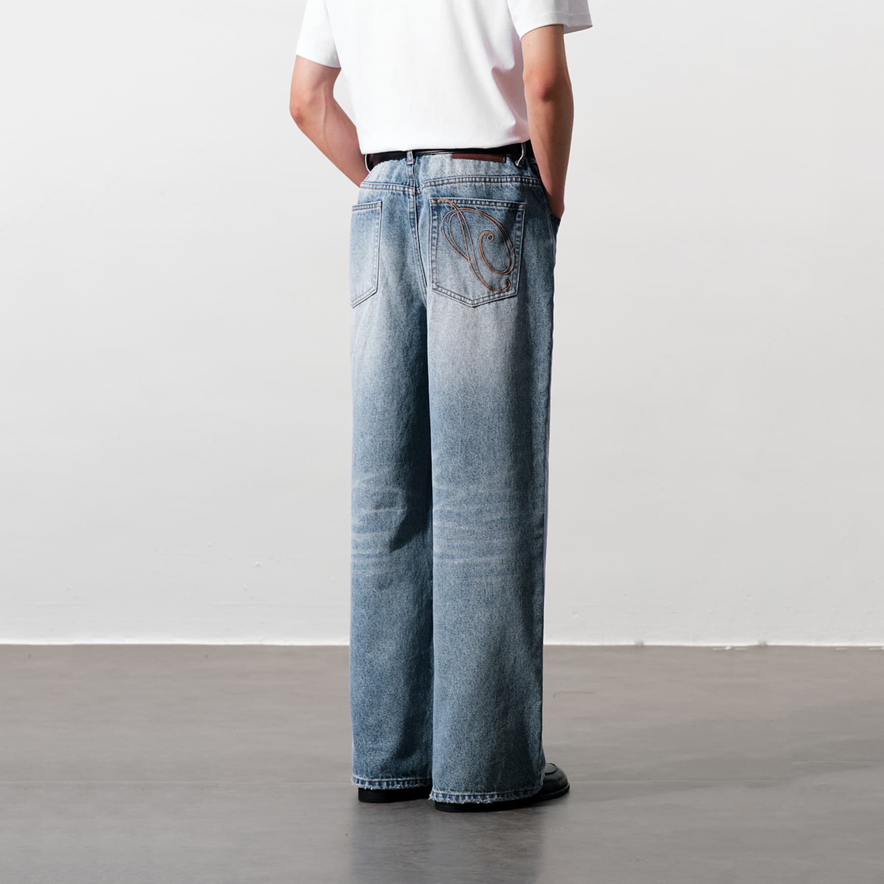 Штаны PSO Brand Blue Unisex Jeans PSO Brand Синий Унисекс Джинсы - изображение 4
