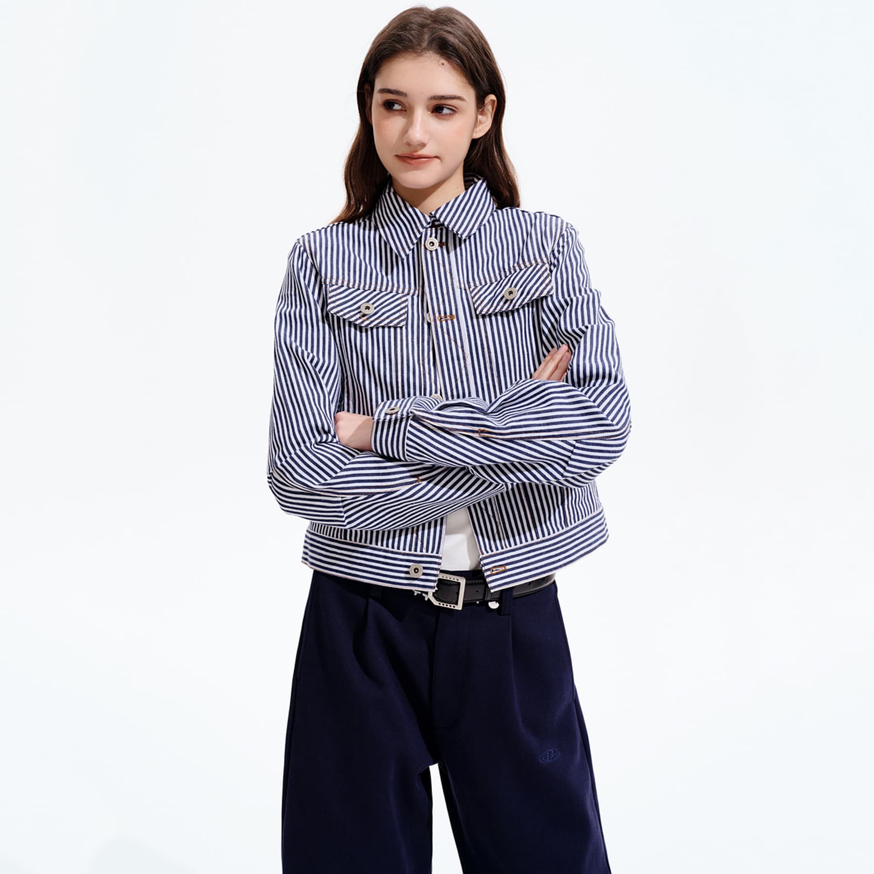 Куртка PSO Brand Синий Женские Куртки - изображение 4