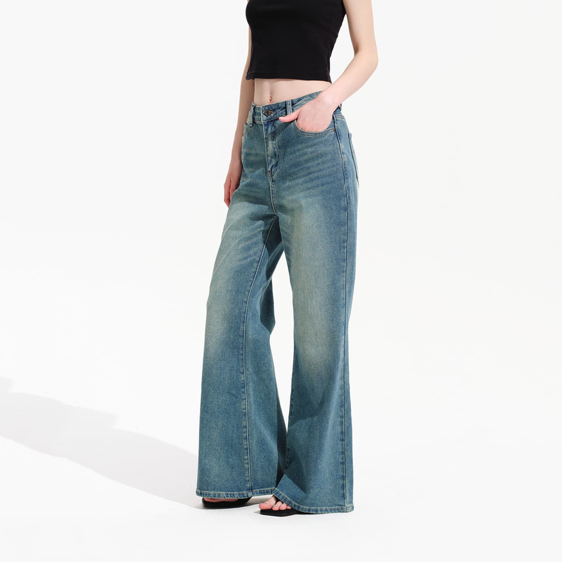 Джинсы PSO Brand Blue Women's Jeans PSO Brand Синий Женские Джинсы - изображение 4