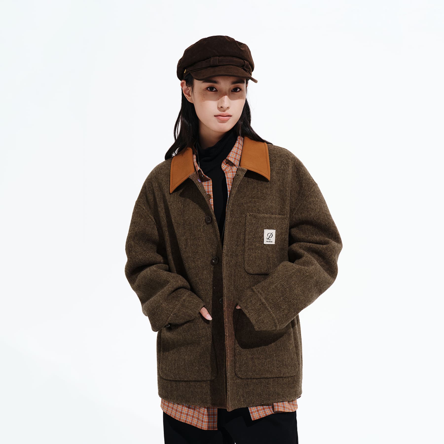 Куртка PSO Brand Трюфельно-коричневый Унисекс Куртки - изображение 5