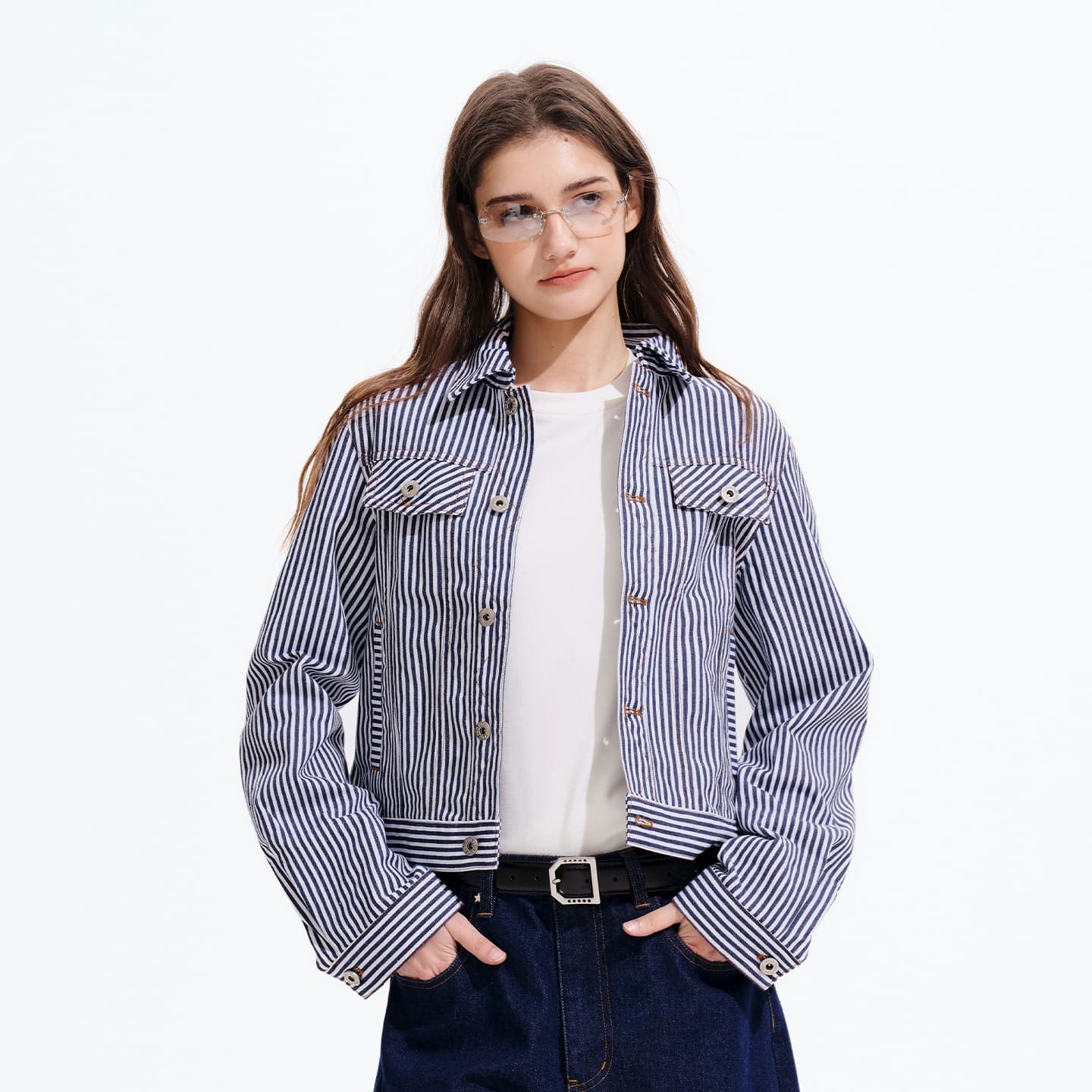 Куртка PSO Brand Синий Женские Куртки - изображение 3