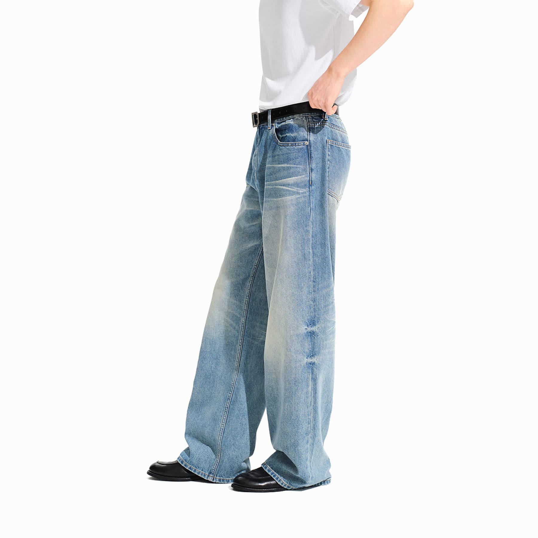 Штаны PSO Brand Blue Unisex Jeans PSO Brand Синие Унисекс Джинсы - изображение 2
