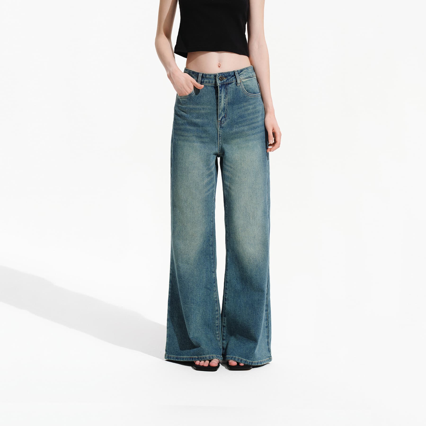 Джинсы PSO Brand Blue Women's Jeans PSO Brand Синий Женские Джинсы - изображение 3
