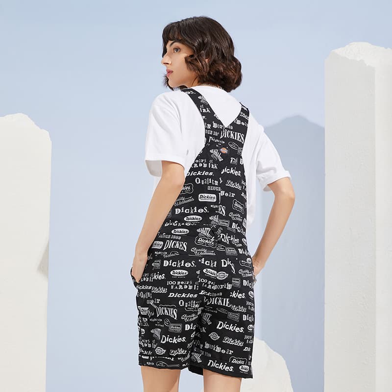 dickies Черный dickies Full Принт Женские Комбинезоны - изображение 4