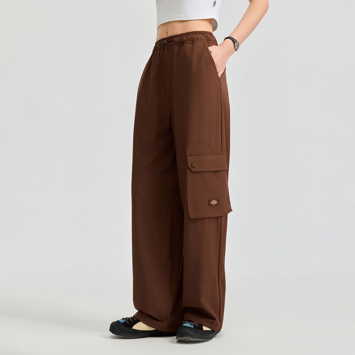 Штаны Dickies Cappuccino Brown Women's Casual Pants - изображение 3