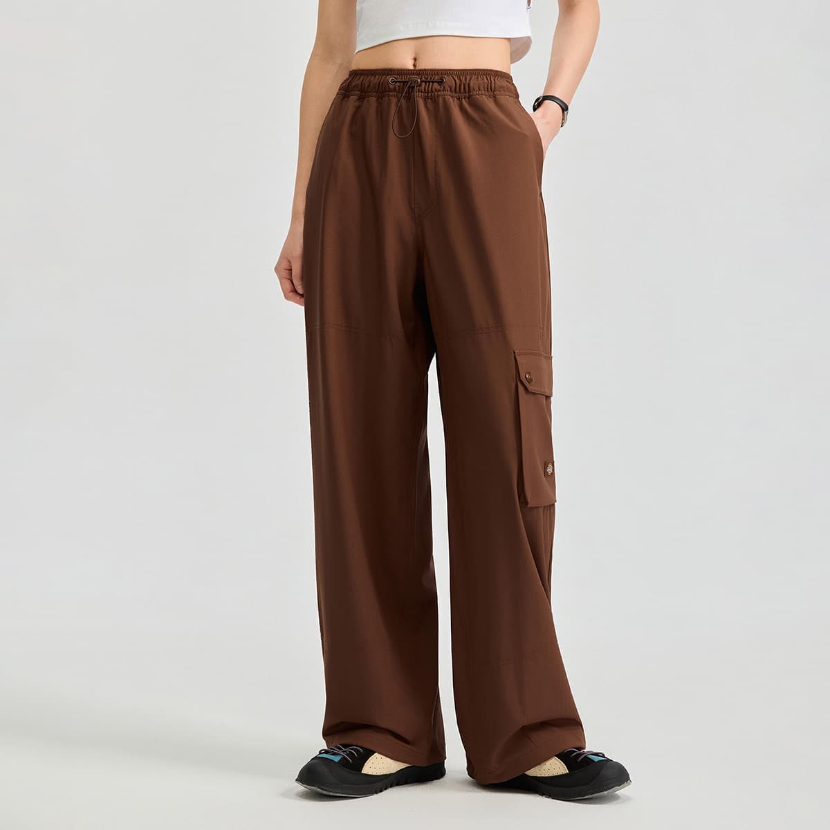 Штаны Dickies Cappuccino Brown Women's Casual Pants - изображение 5