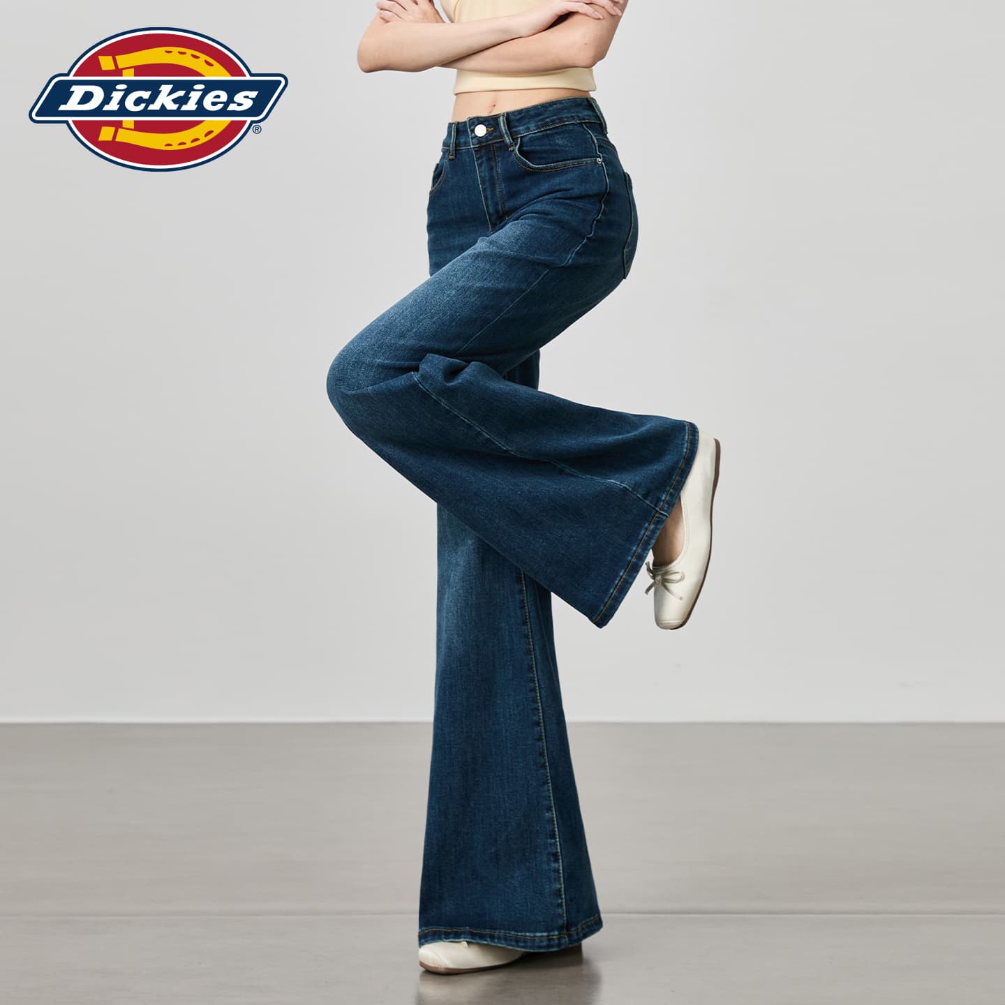 Джинсы Dickies Темно-синий Удлиненные Женские Джинсы - изображение 6