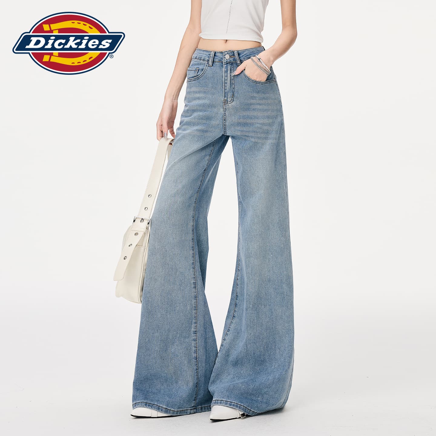 Джинсы dickies Светло-синие брюки Женские Джинсы - изображение 6
