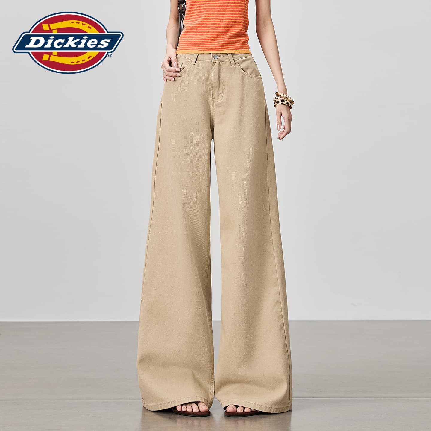 Джинсы Dickies Хаки Удлиненные Джинсы для Женщин - изображение 4