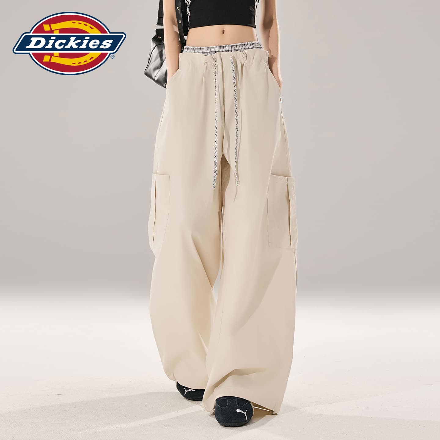 Штаны dickies Речно-каменный серый Брюки Женские Повседневные брюки - изображение 4