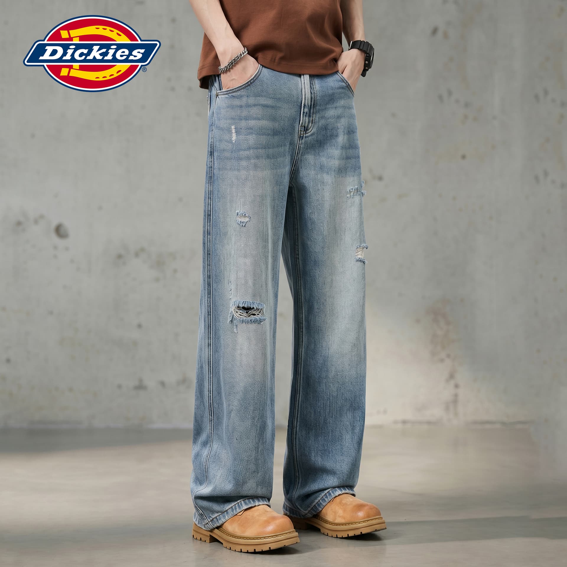 Штаны dickies Светло-синий Мужской Джинсы - изображение 3