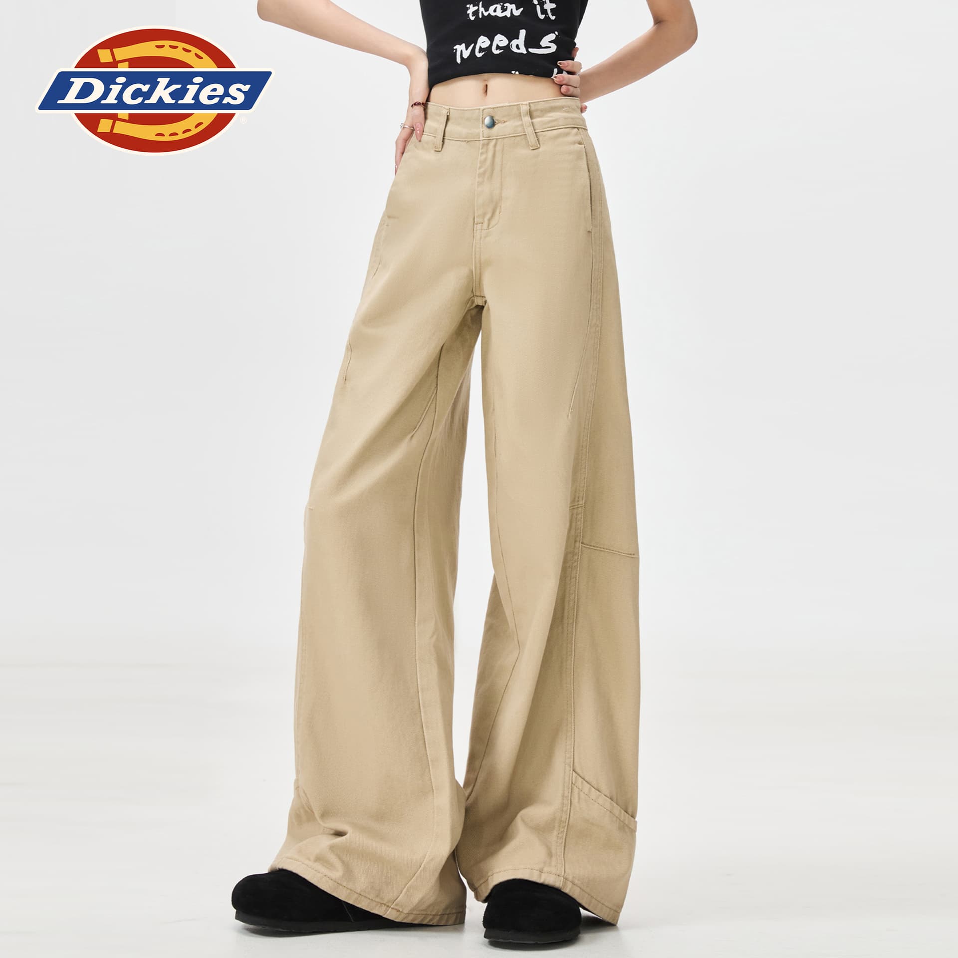 Джинсы dickies Хаки Удлиненная длина Женские Джинсы - изображение 3