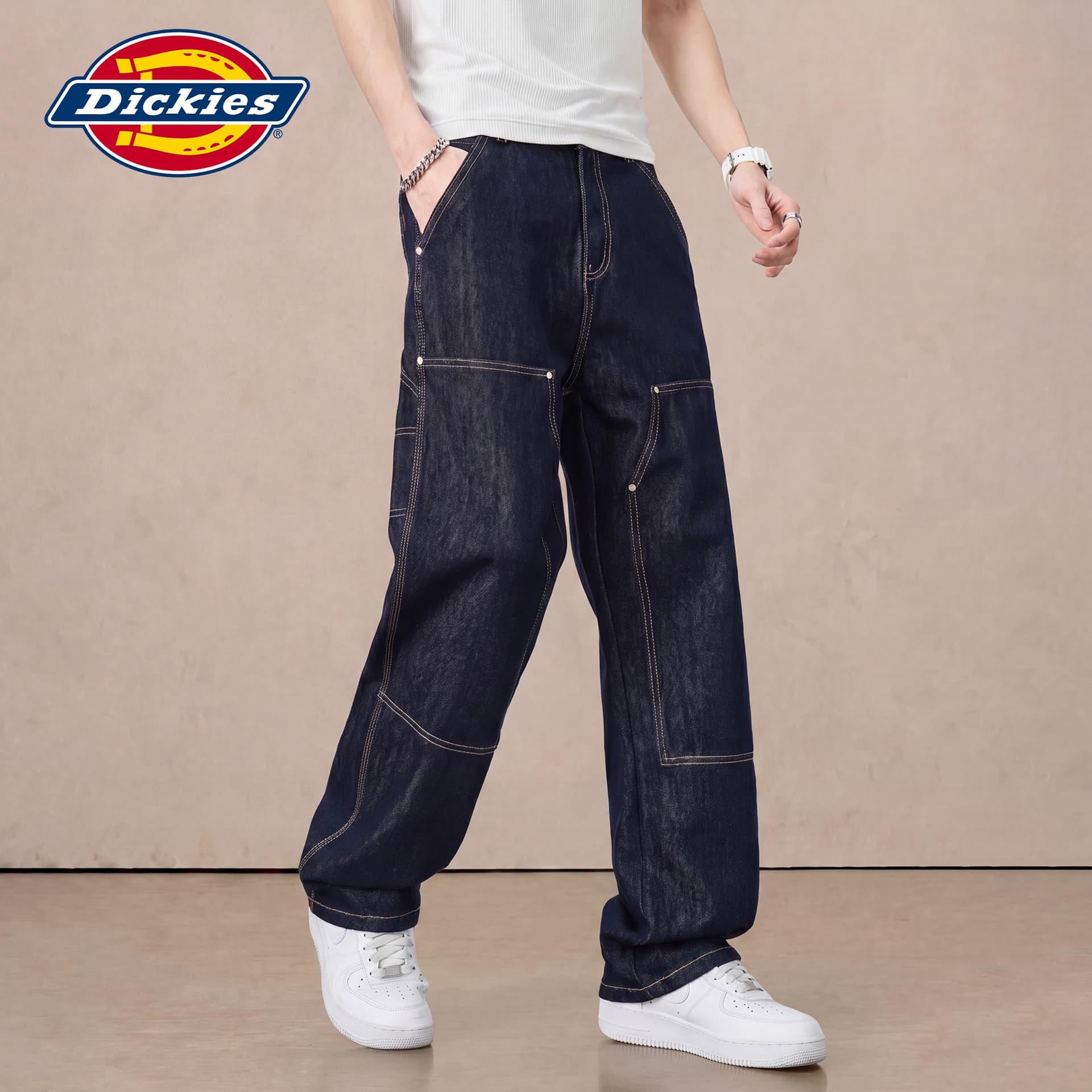 Штаны Dickies Синий Черный Унисекс Джинсы - изображение 5