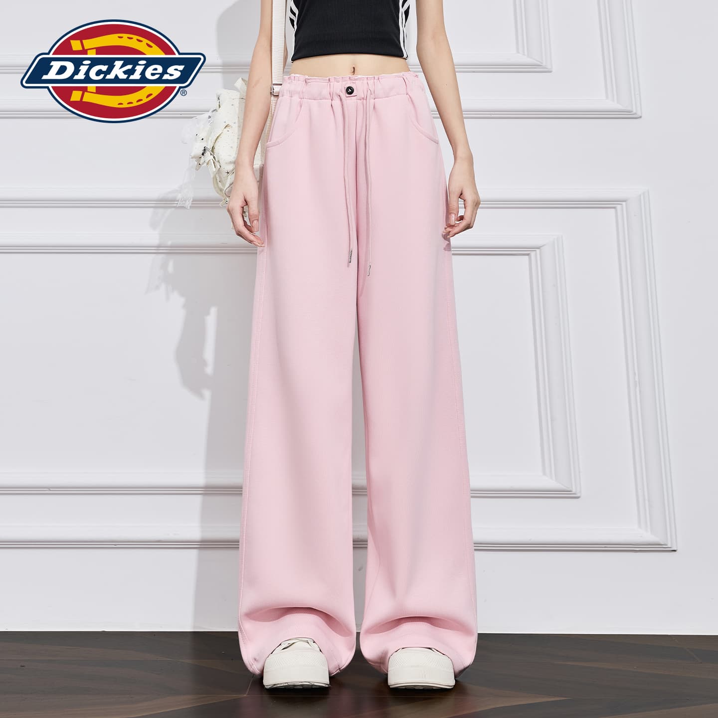 Штаны dickies Розово-вишневый Удлиненная длина Женские Повседневные брюки - изображение 5