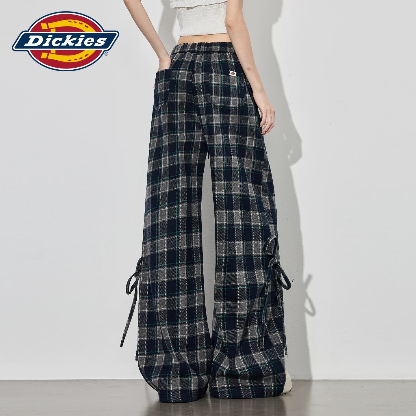 Штаны dickies Синяя клетка Женские Повседневные брюки - изображение 7