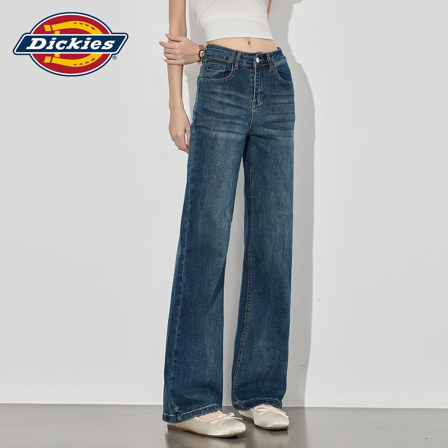 Джинсы Dickies American Blue Extended Length Women's Jeans Дикси Американский Синий Удлиненные Женские Джинсы - изображение 5