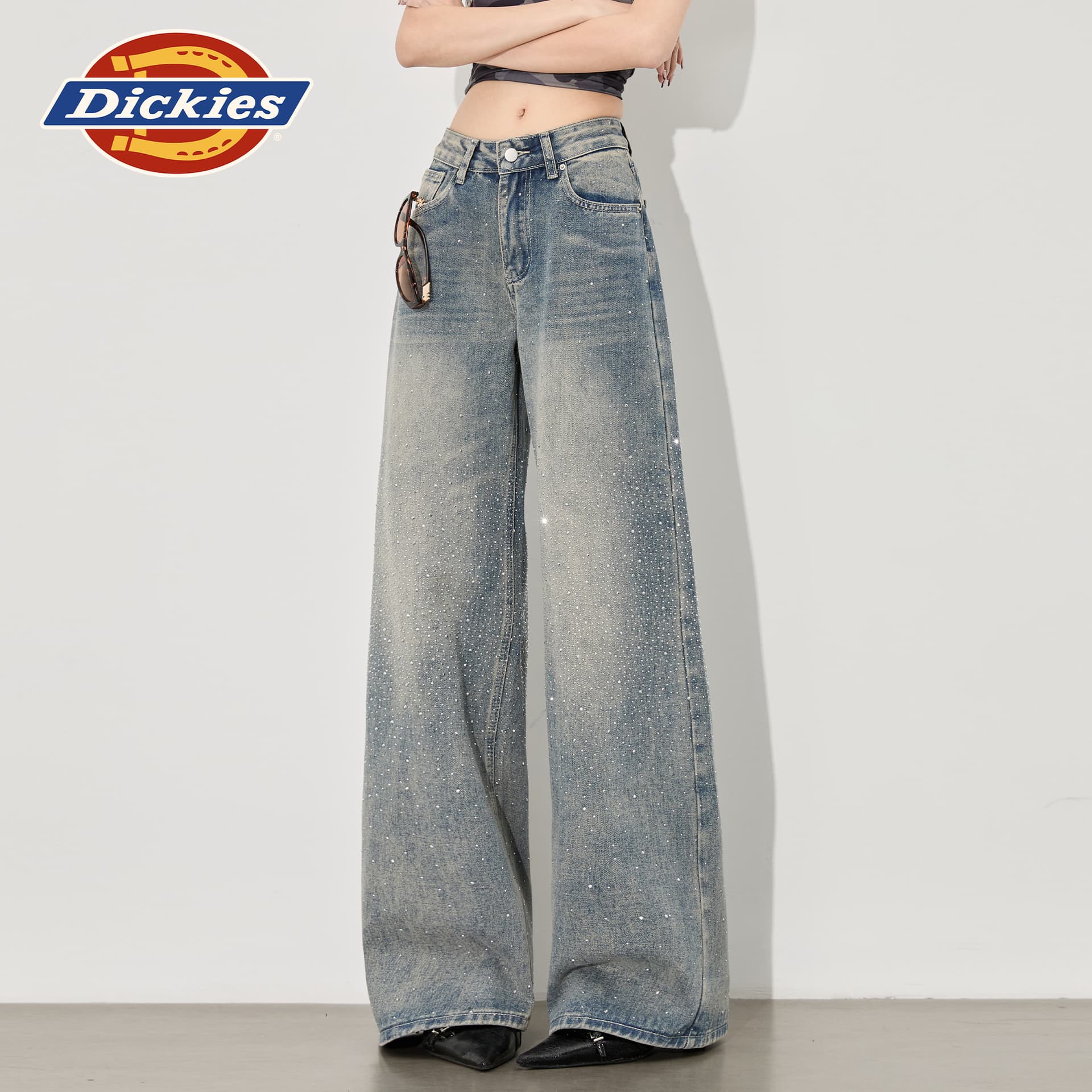 Джинсы Dickies Светло-Синие Брюки Женские Джинсы - изображение 5