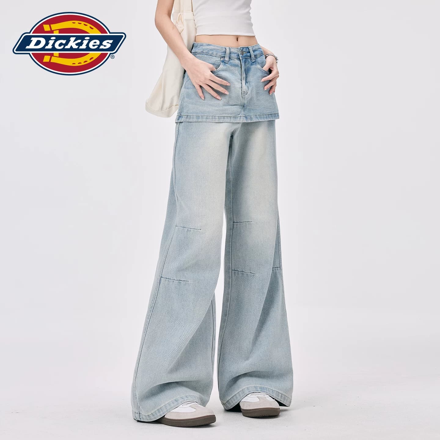 Джинсы dickies Светло-синие брюки Женские Джинсы - изображение 3
